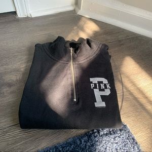 Victoria’s Secret Pink Half-Zip Sweatshirt - US Sz L